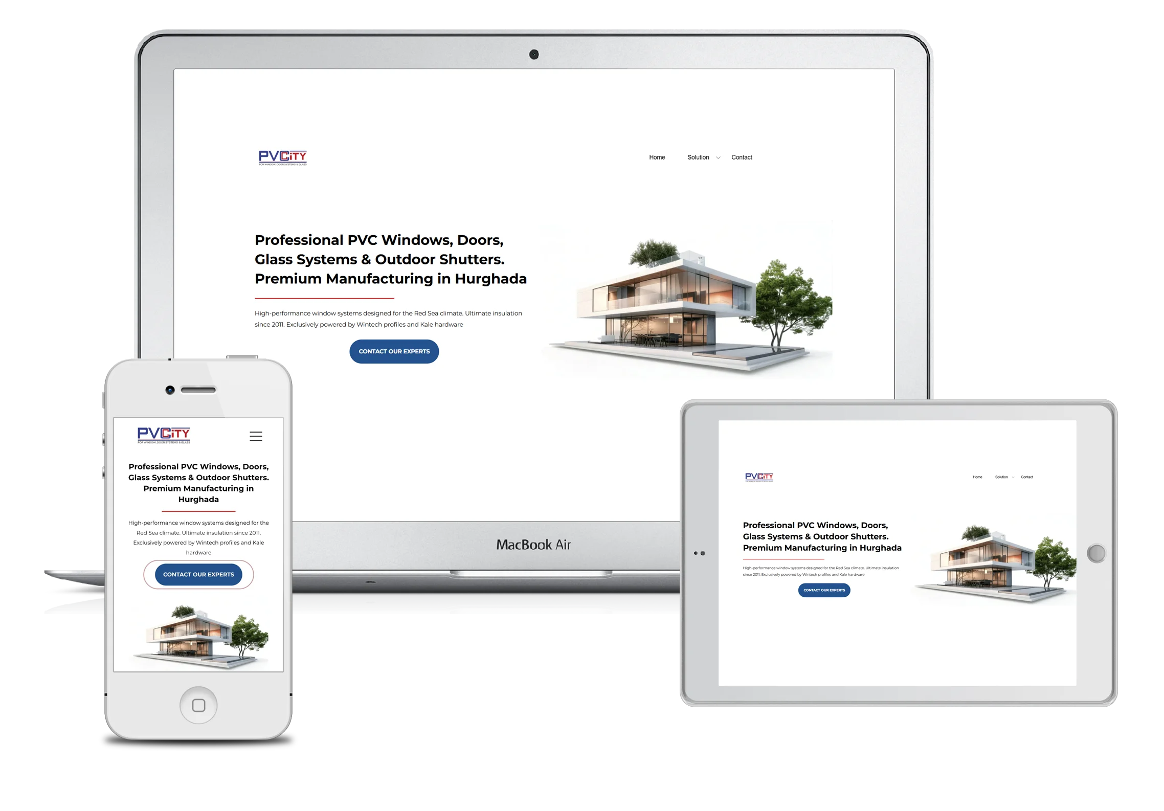 Webdesign für Fensterbau und Industrie: PVC City Projekt